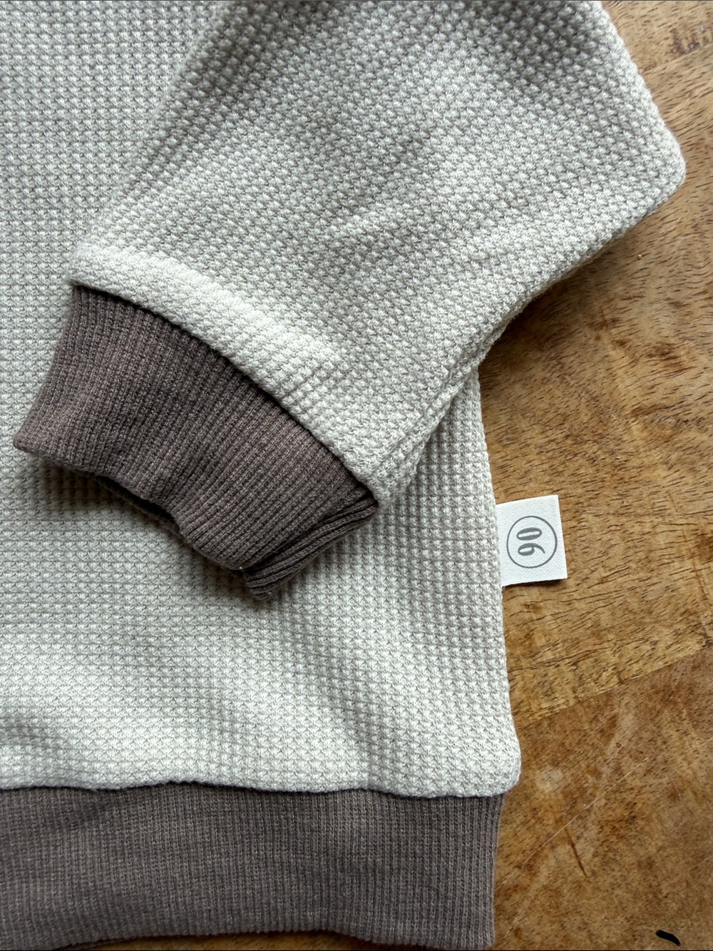 Waffle Knit Two-Piece Colorblock Set - Picture 2 of 4